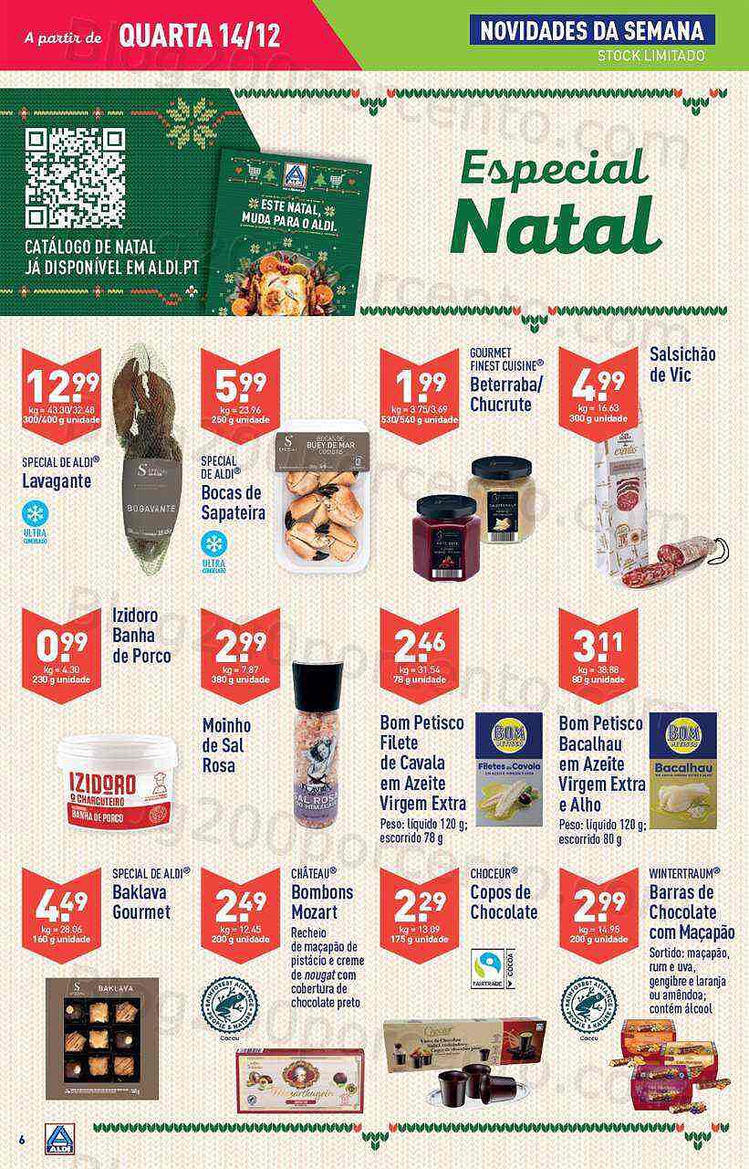 Antevisão Folheto ALDI Natal + Promoções de 14 a 20 dezembro