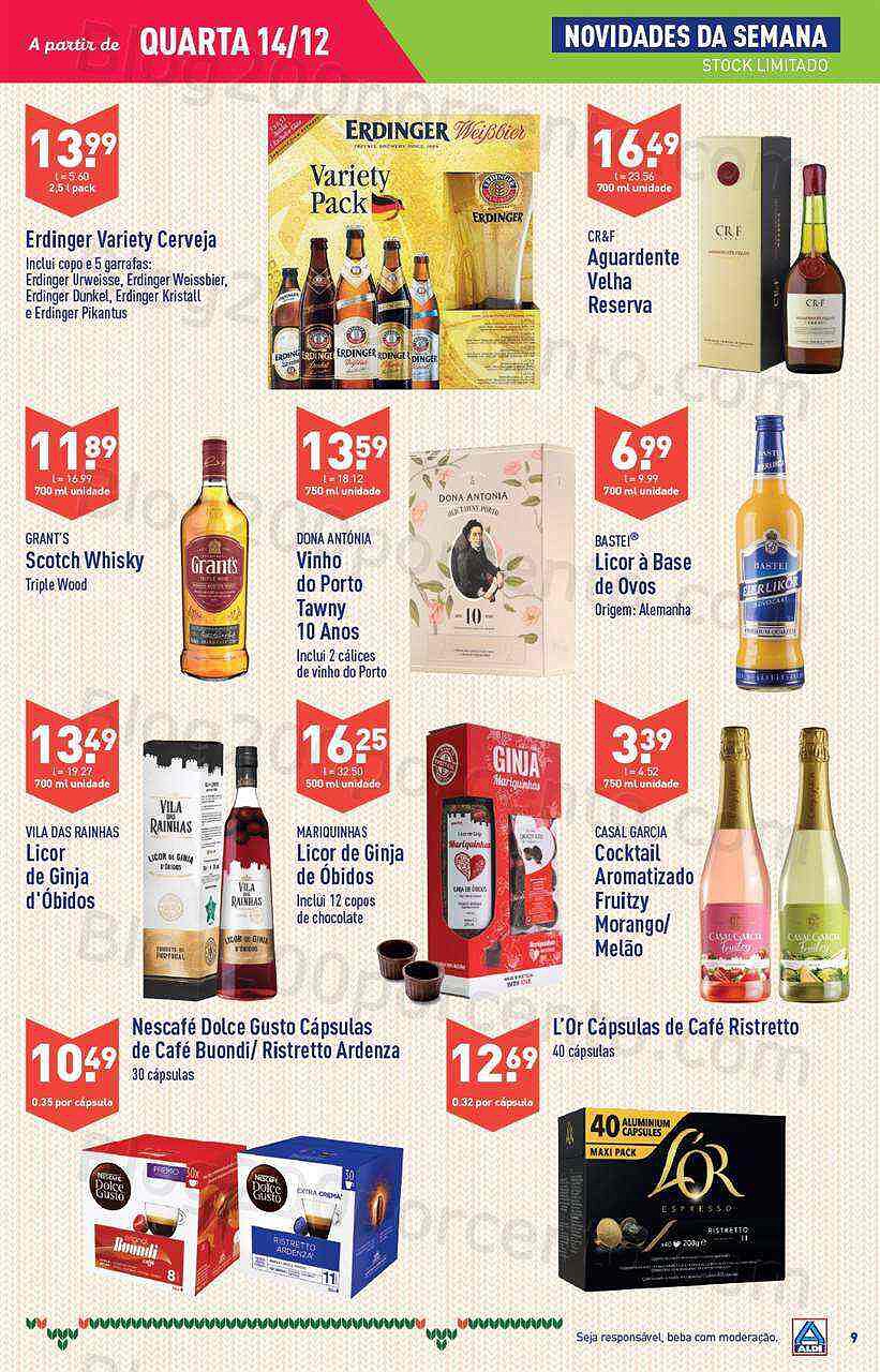 Antevisão Folheto ALDI Natal + Promoções de 14 a 20 dezembro