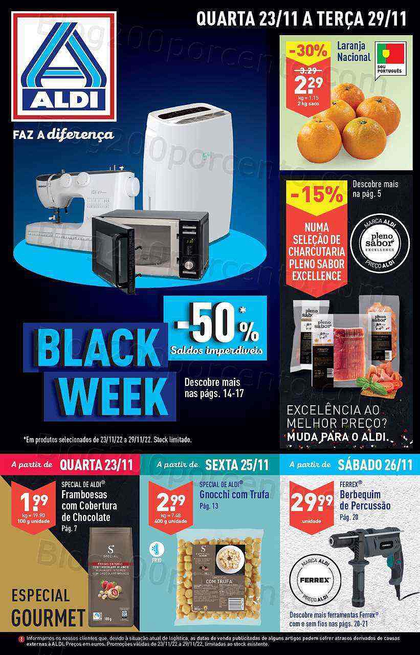 Antevisão Folheto ALDI Promoções de 23 a 29 novembro