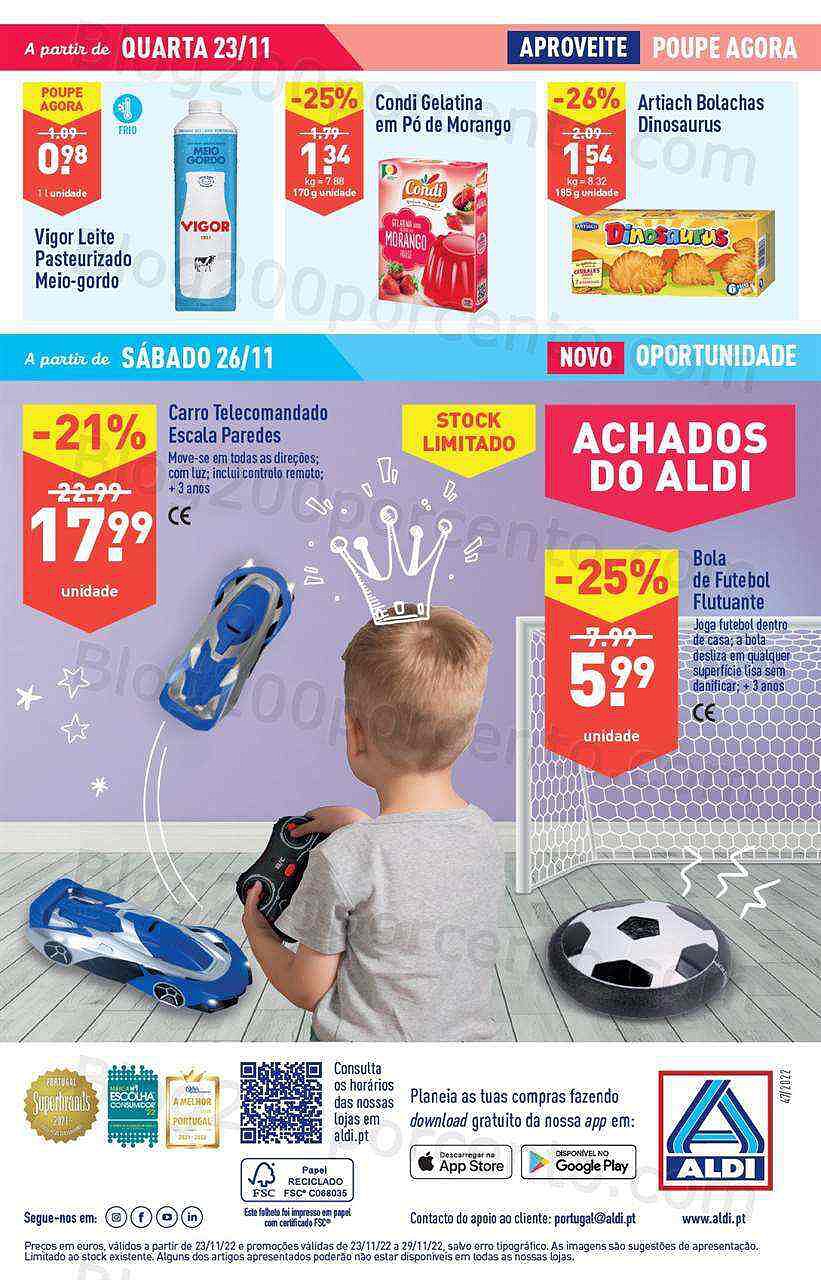 Antevisão Folheto ALDI Promoções de 23 a 29 novembro