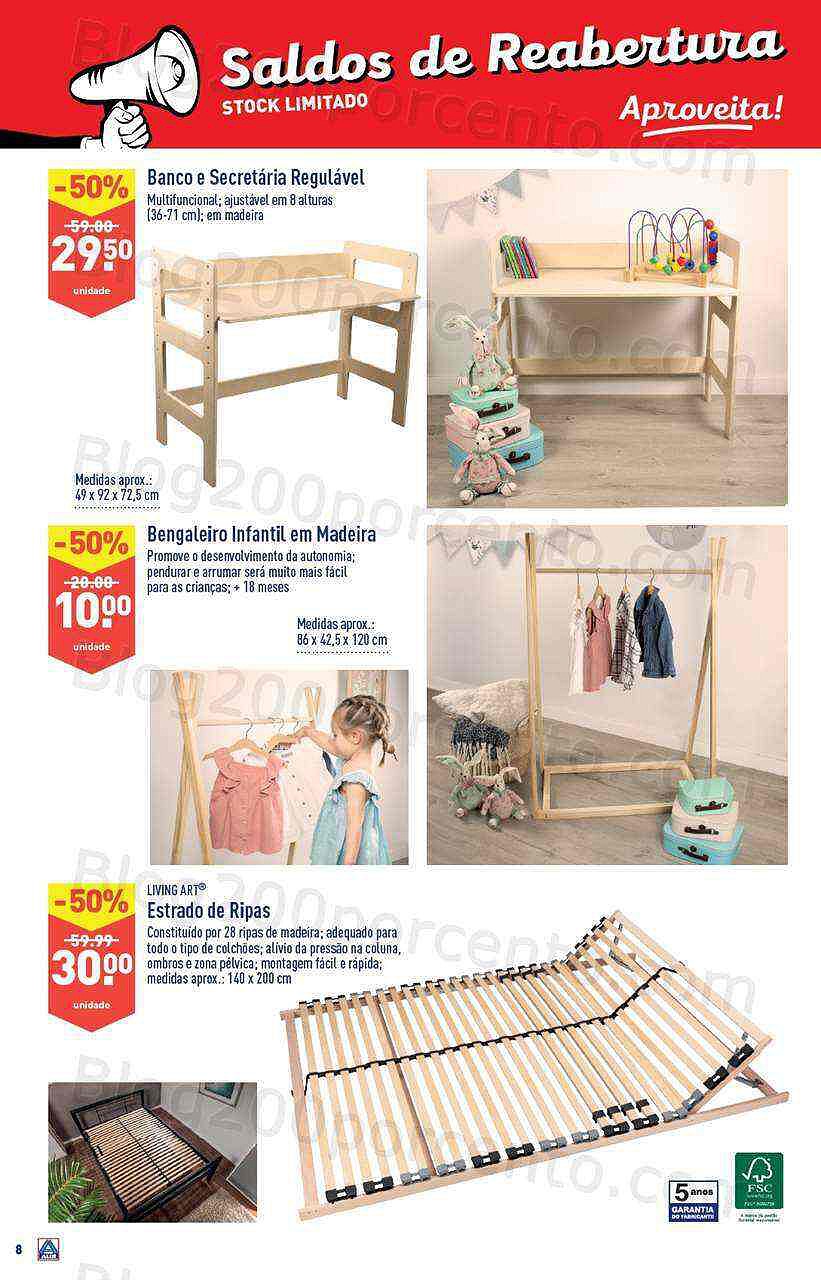 Antevisão Folheto ALDI Saldos + Reaberturas Gaia - Vilar  - 23 novembro a 20 dezembro