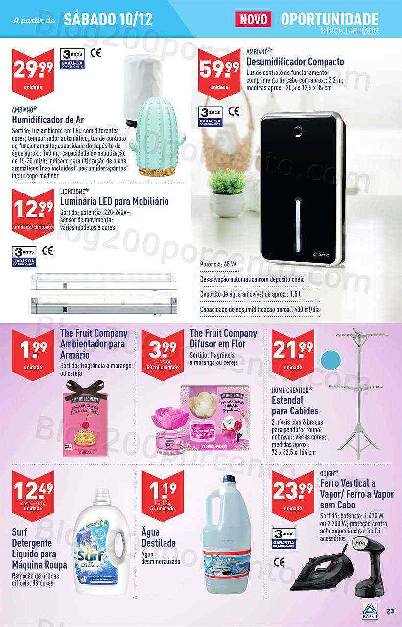 Antevisão Folheto ALDI Promoções de 7 a 13 dezembro