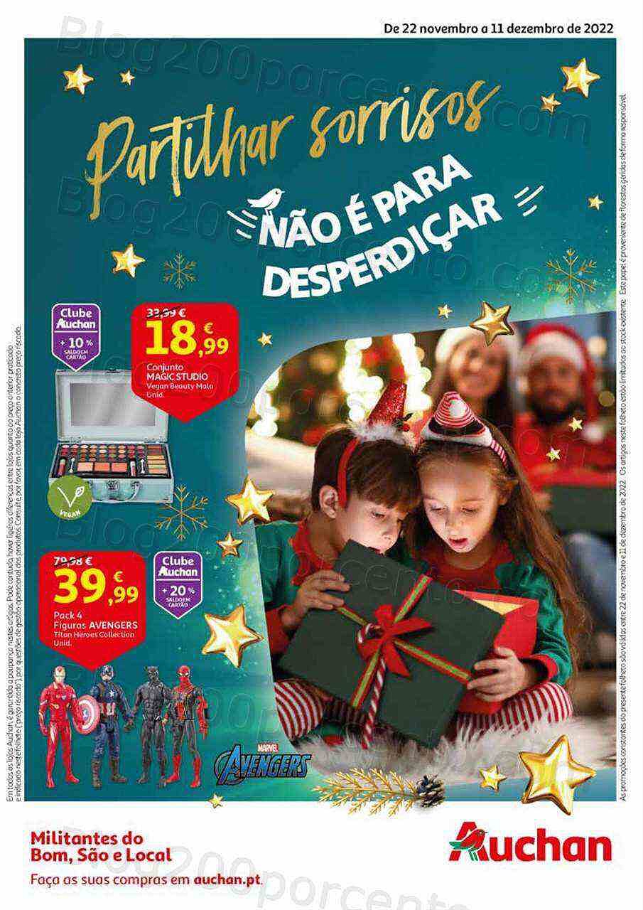 Antevisão Folheto AUCHAN Promoções de 22 novembro a 11 dezembro