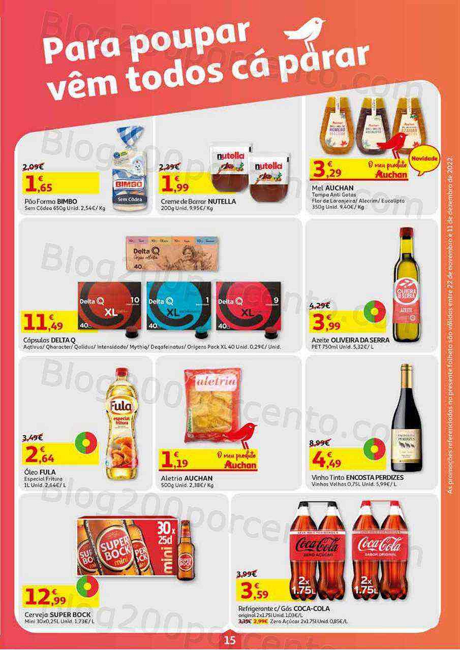 Antevisão Folheto AUCHAN Promoções de 22 novembro a 11 dezembro