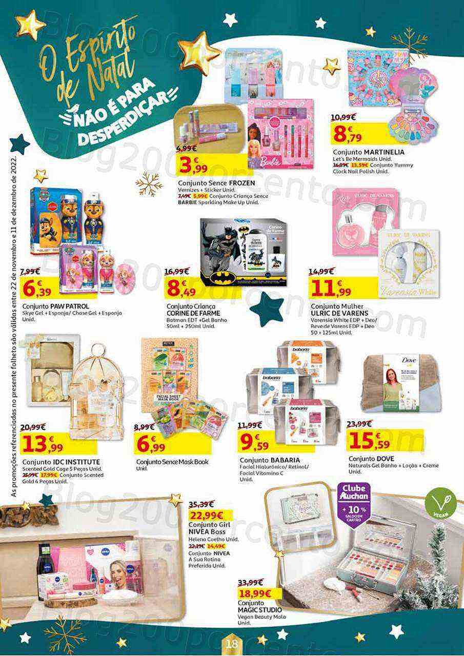 Antevisão Folheto AUCHAN Promoções de 22 novembro a 11 dezembro