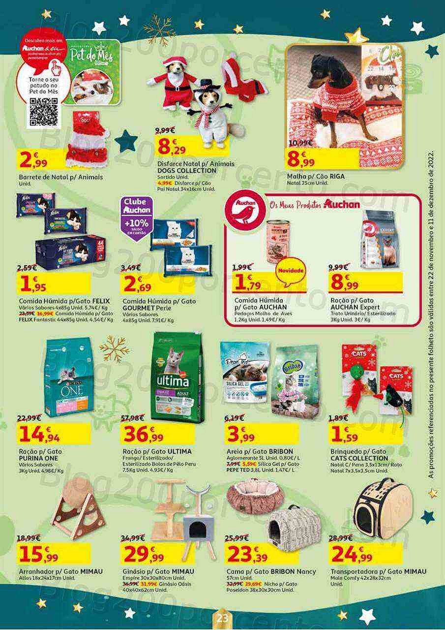 Antevisão Folheto AUCHAN Promoções de 22 novembro a 11 dezembro