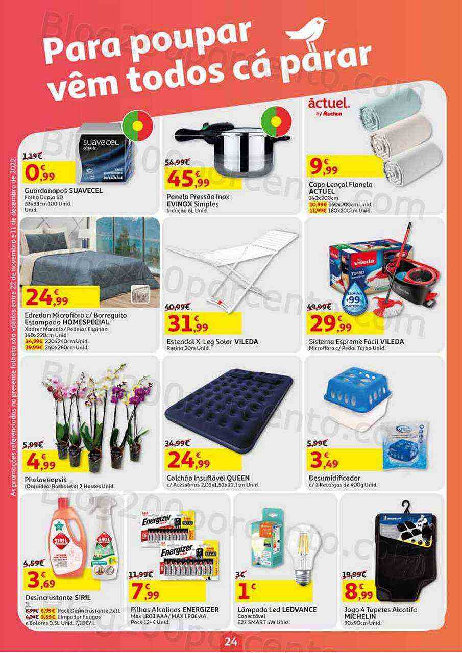 Antevisão Folheto AUCHAN Promoções de 22 novembro a 11 dezembro