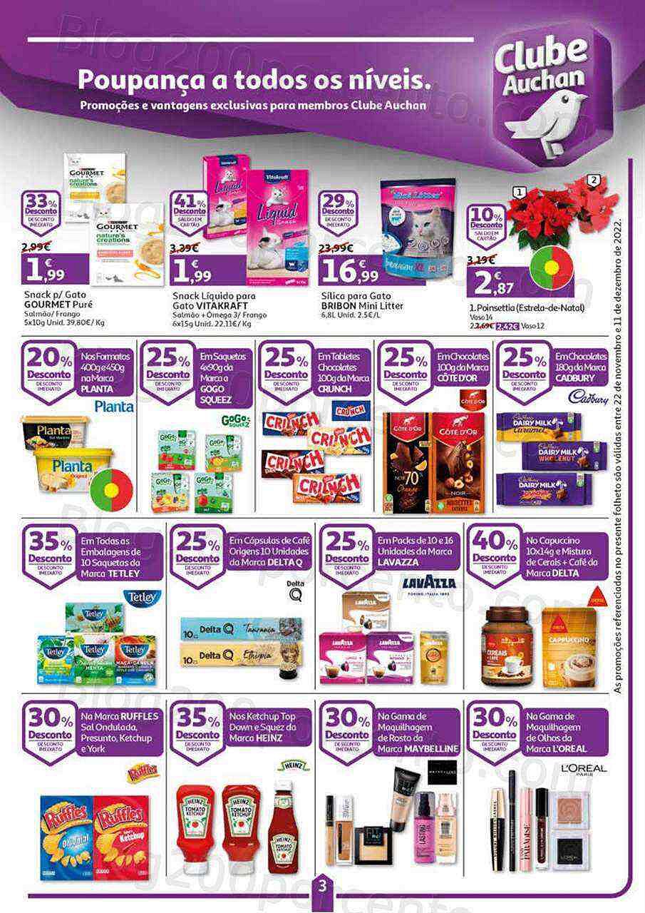 Antevisão Folheto AUCHAN Promoções de 22 novembro a 11 dezembro