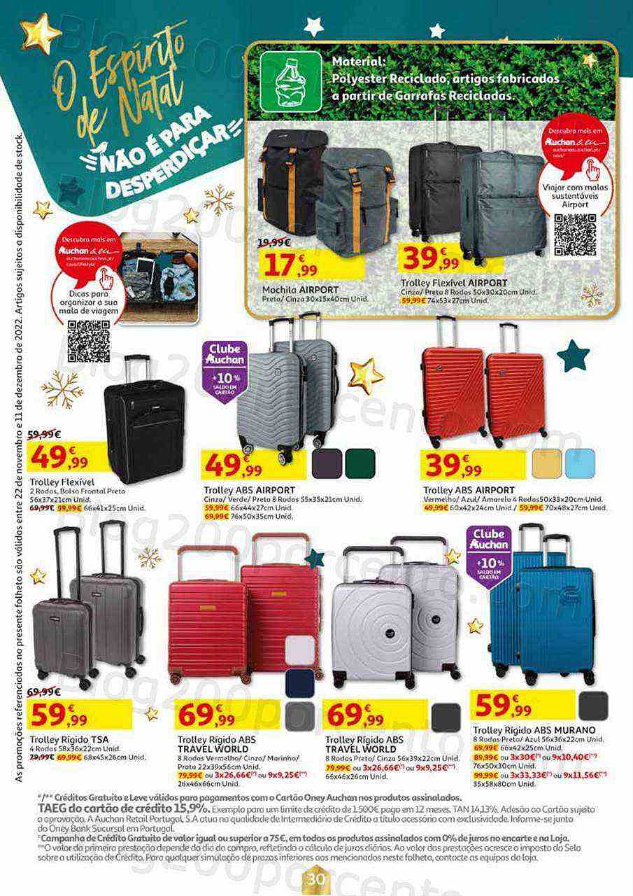 Antevisão Folheto AUCHAN Promoções de 22 novembro a 11 dezembro