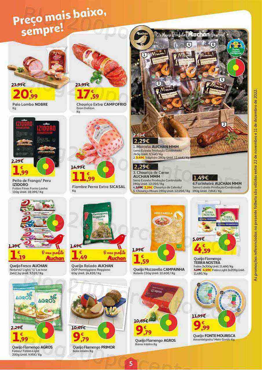 Antevisão Folheto AUCHAN Promoções de 22 novembro a 11 dezembro