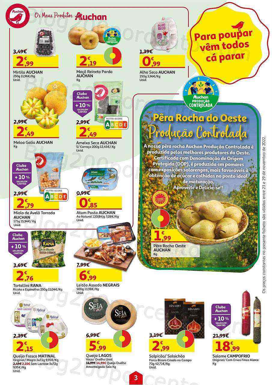 Antevisão Folheto AUCHAN Promoções de 23 a 29 novembro