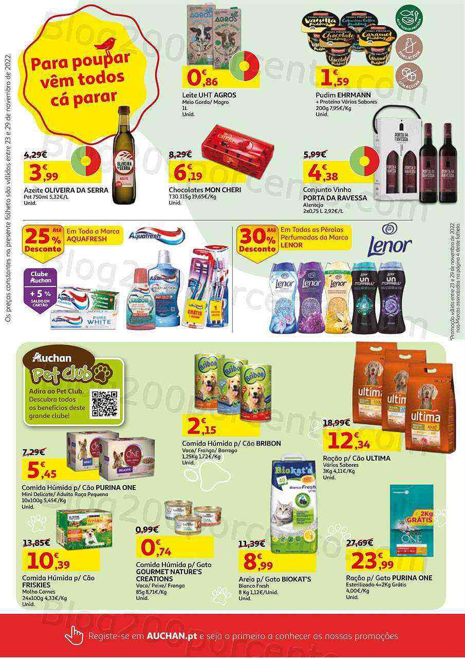 Antevisão Folheto AUCHAN Promoções de 23 a 29 novembro