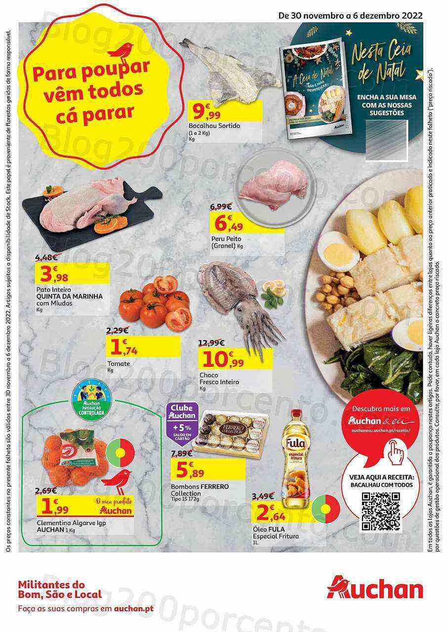 Antevisão Folheto AUCHAN Promoções de 30 novembro a 6 dezembro