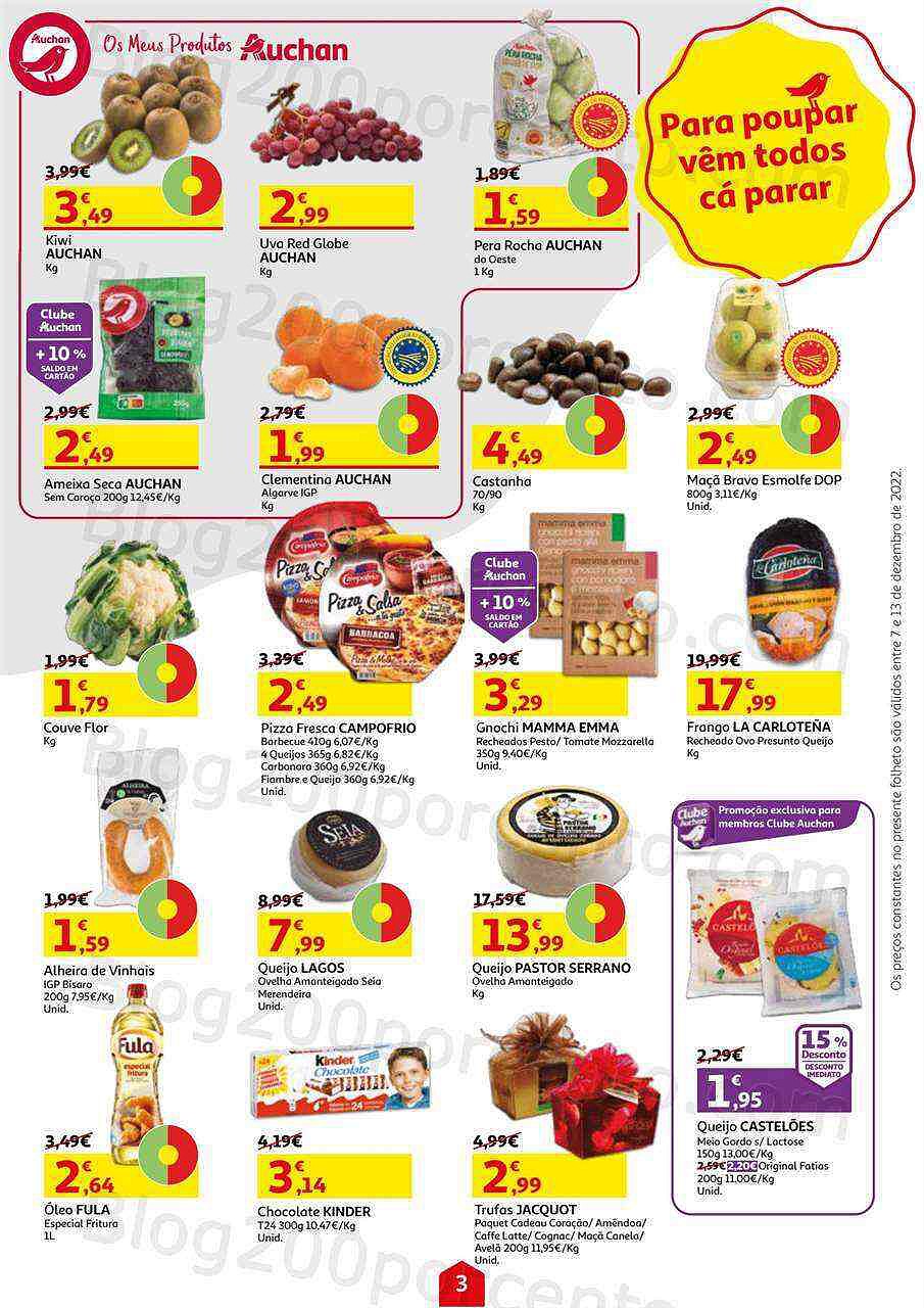 Antevisão Folheto AUCHAN Promoções de 7 a 13 dezembro