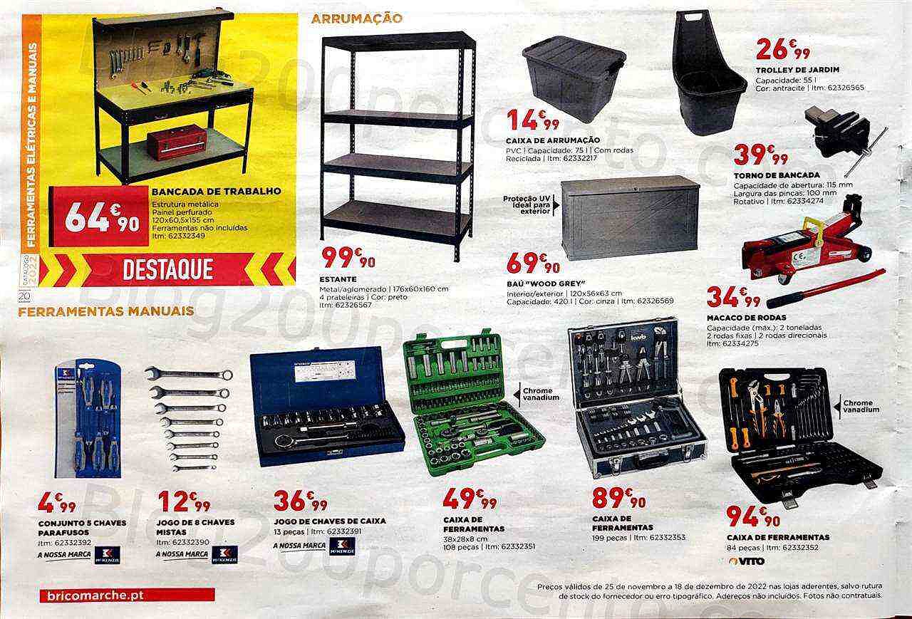 Antevisão Folheto BRICOMARCHÉ Promoções de 25 novembro a 18 dezembro