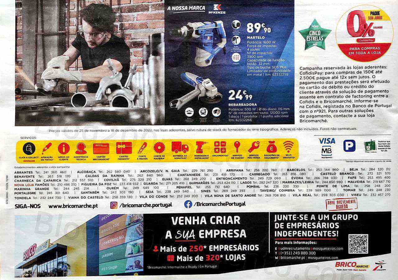 Antevisão Folheto BRICOMARCHÉ Promoções de 25 novembro a 18 dezembro