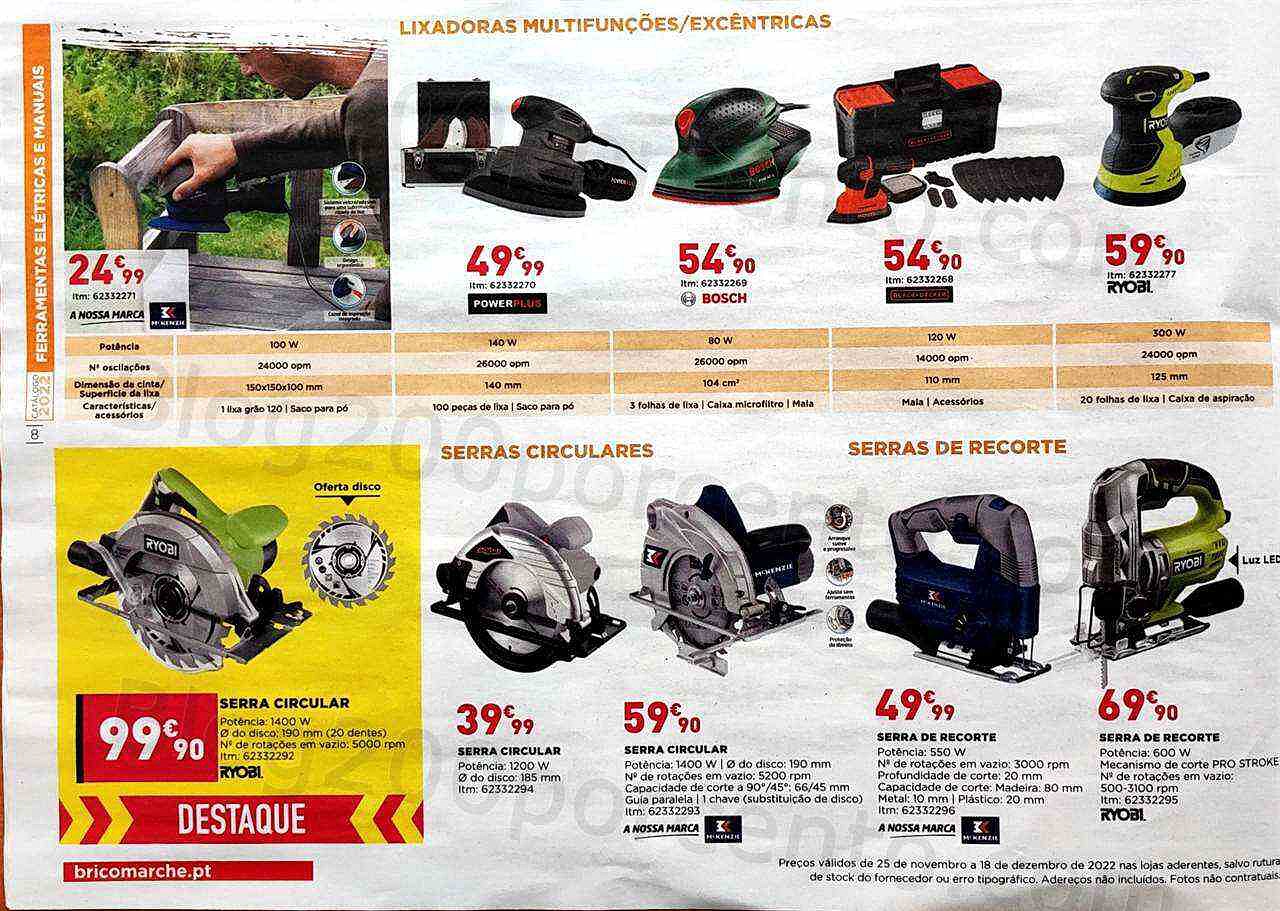 Antevisão Folheto BRICOMARCHÉ Promoções de 25 novembro a 18 dezembro