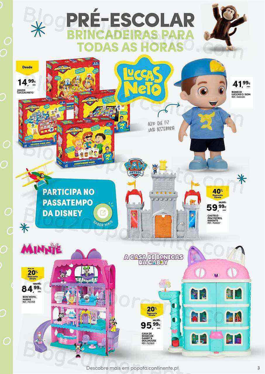 Antevisão Folheto CONTINENTE Especial Brinquedos Promoções de 22 novembro a 11 dezembro