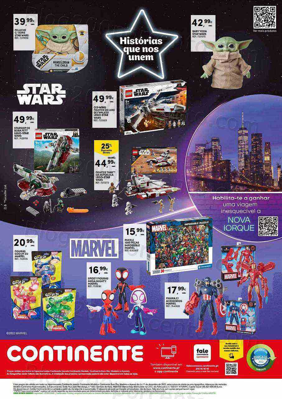 Antevisão Folheto CONTINENTE Especial Brinquedos Promoções de 6 a 11 dezembro
