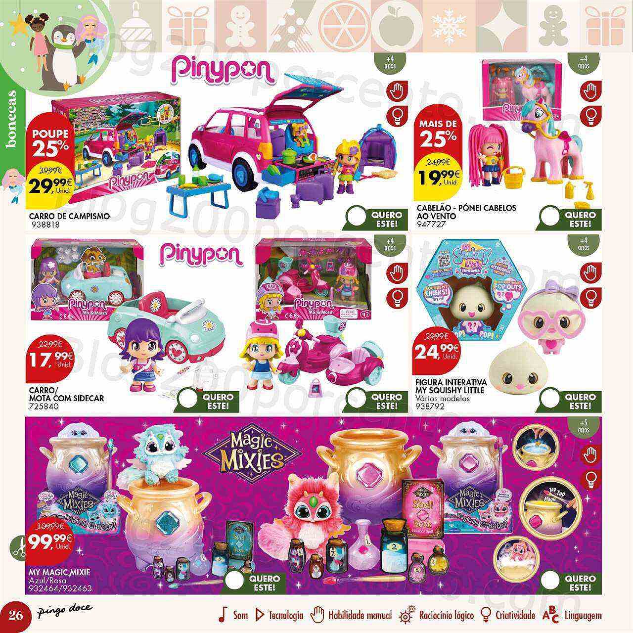 Antevisão Folheto PINGO DOCE Brinquedos Natal Promoções de 15 novembro a 24 dezembro