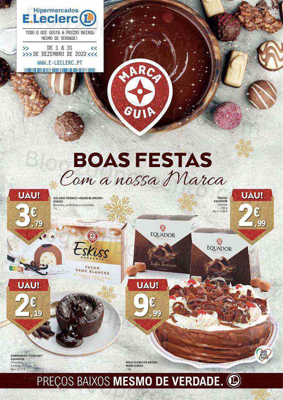 Antevisão Folheto E-LECLERC Especial Chocolates Natal Promoções de 1 a 31 dezembro