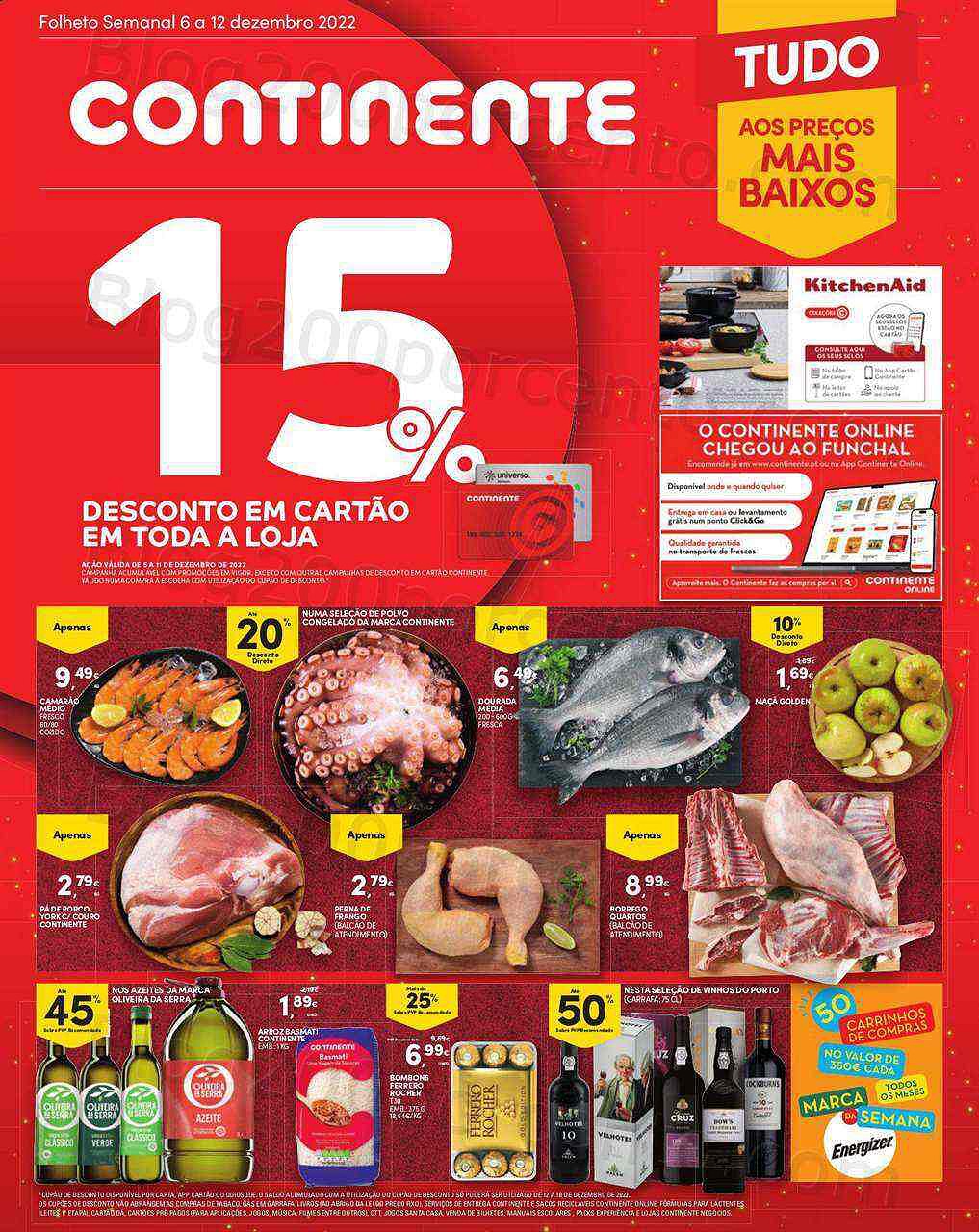 Antevisão Folheto CONTINENTE Madeira Promoções de 6 a 12 dezembro