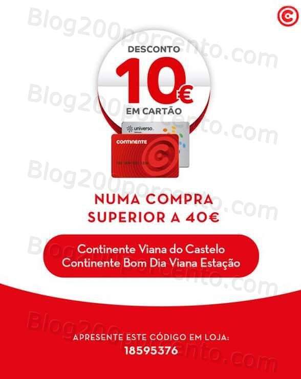 ALERTA - Até 10€ de desconto CONTINENTE são 15 códigos até 4 dezembro!