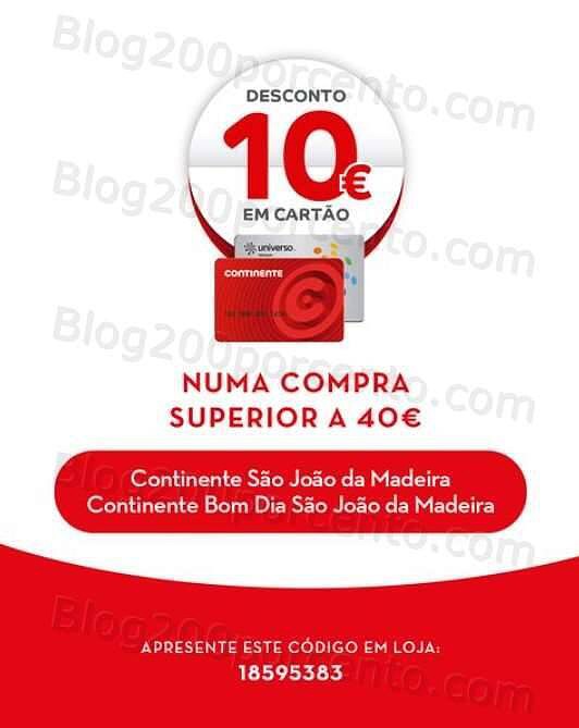 ALERTA - Até 10€ de desconto CONTINENTE são 15 códigos até 4 dezembro!