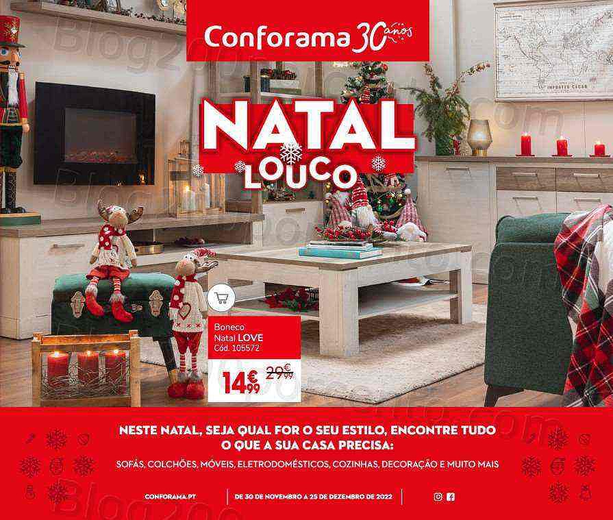 Antevisão Folheto CONFORAMA Natal Promoções até 25 dezembro
