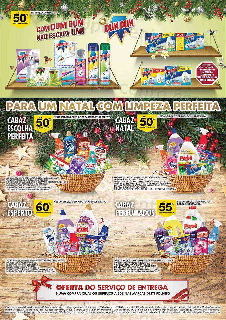 Antevisão Folheto CONTINENTE Limpeza Promoções de 22 novembro a 5 dezembro
