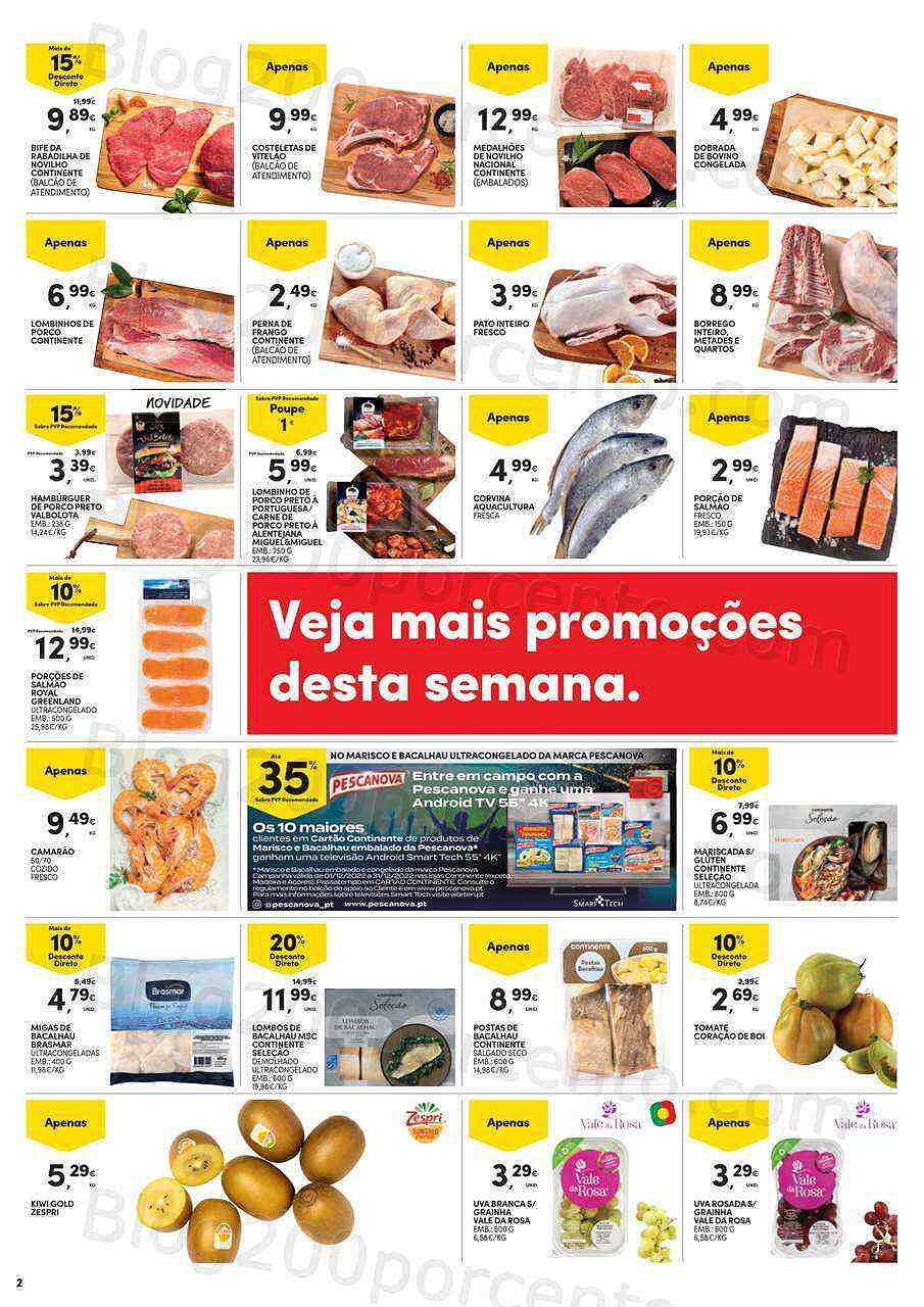 Antevisão Folheto CONTINENTE Promoções Fim de Semana - 25 a 28 novembro