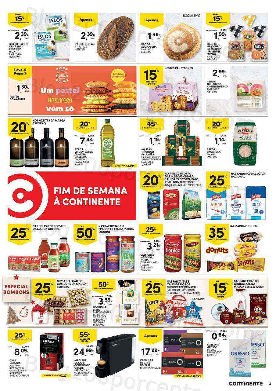 Antevisão Folheto CONTINENTE Promoções Fim de Semana - 25 a 28 novembro