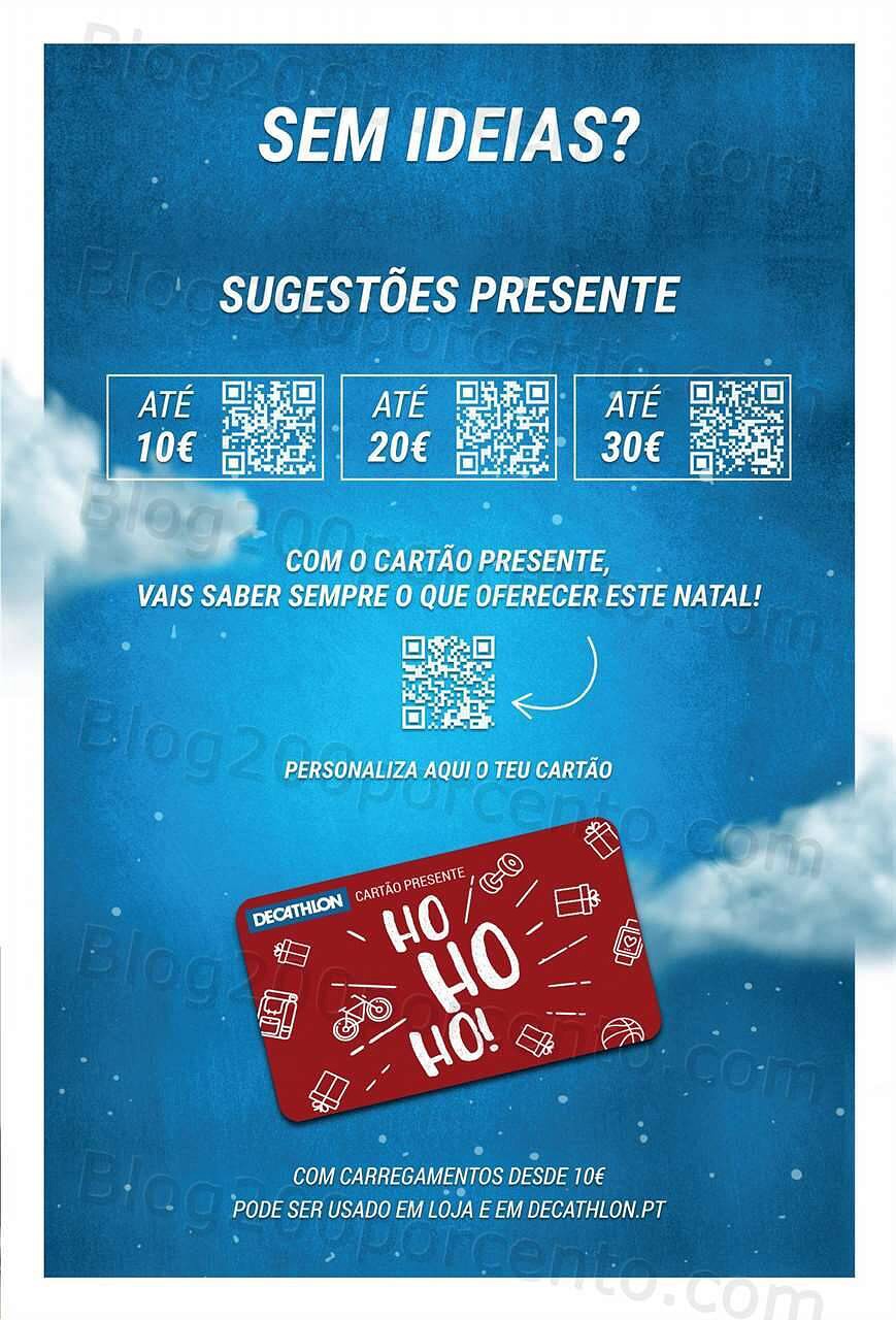 Antevisão Folheto DECATHLON Natal Promoções de 1 a 24 dezembro