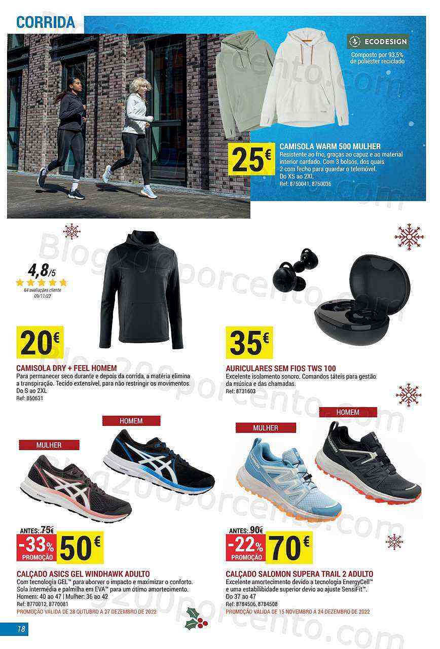 Antevisão Folheto DECATHLON Natal Promoções de 1 a 24 dezembro