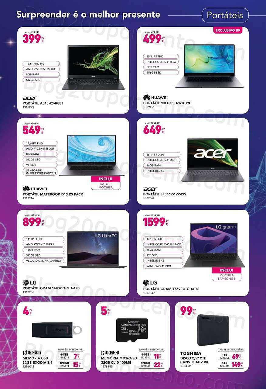 Antevisão Folheto RADIO POPULAR Natal Promoções de 1 a 24 dezembro