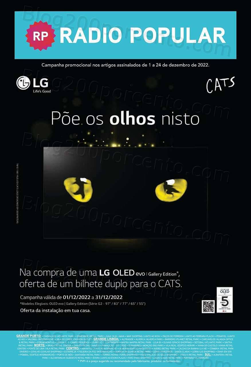 Antevisão Folheto RADIO POPULAR Natal Promoções de 1 a 24 dezembro