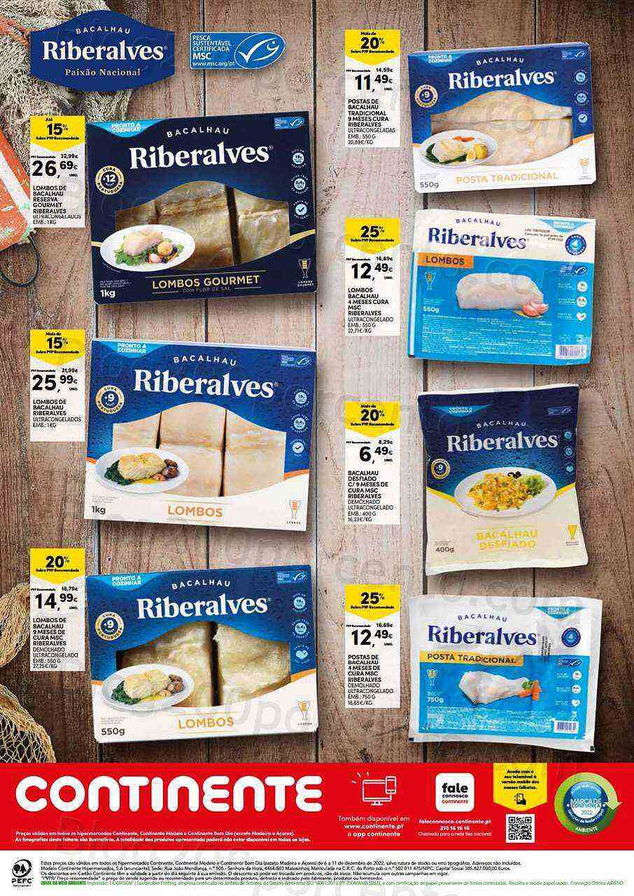 Antevisão Folheto CONTINENTE Especial Bacalhau Promoções de 6 a 11 dezembro