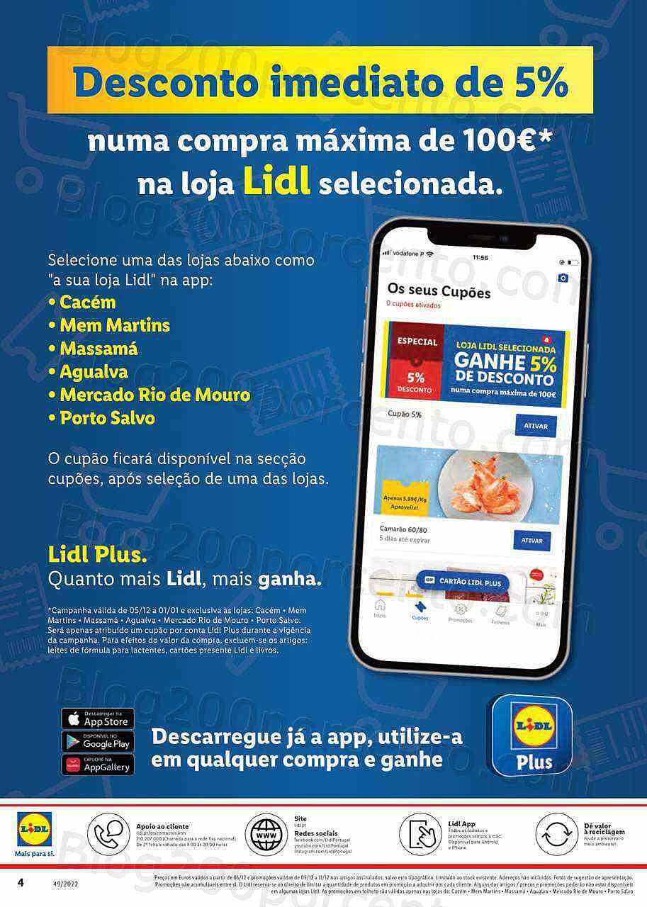 Antevisão Folheto LIDL Extra Promoções de 5 a 11 dezembro