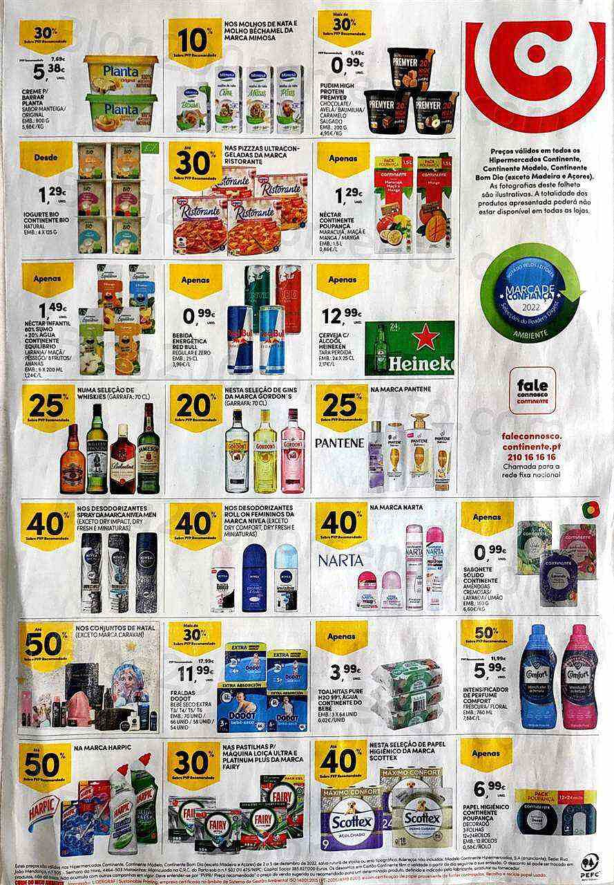 Antevisão Folheto CONTINENTE Promoções Fim de Semana - 2 a 5 dezembro