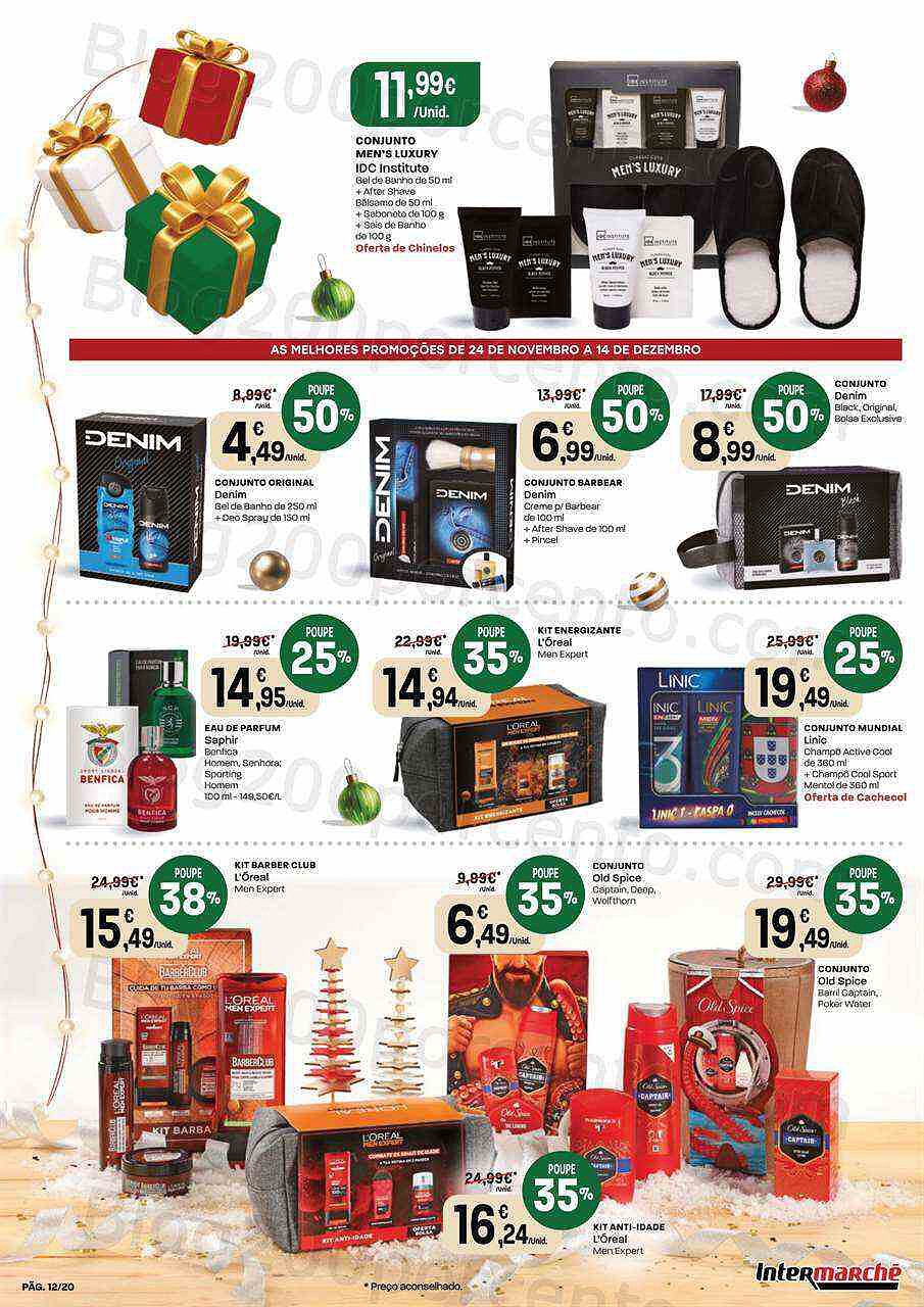 Antevisão Folheto INTERMARCHÉ Presentes Natal Promoções de 24 novembro a 14 dezembro
