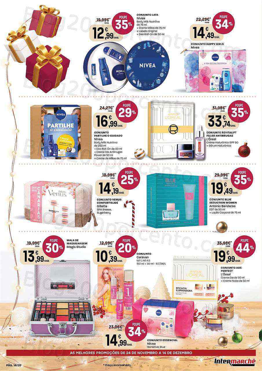 Antevisão Folheto INTERMARCHÉ Presentes Natal Promoções de 24 novembro a 14 dezembro