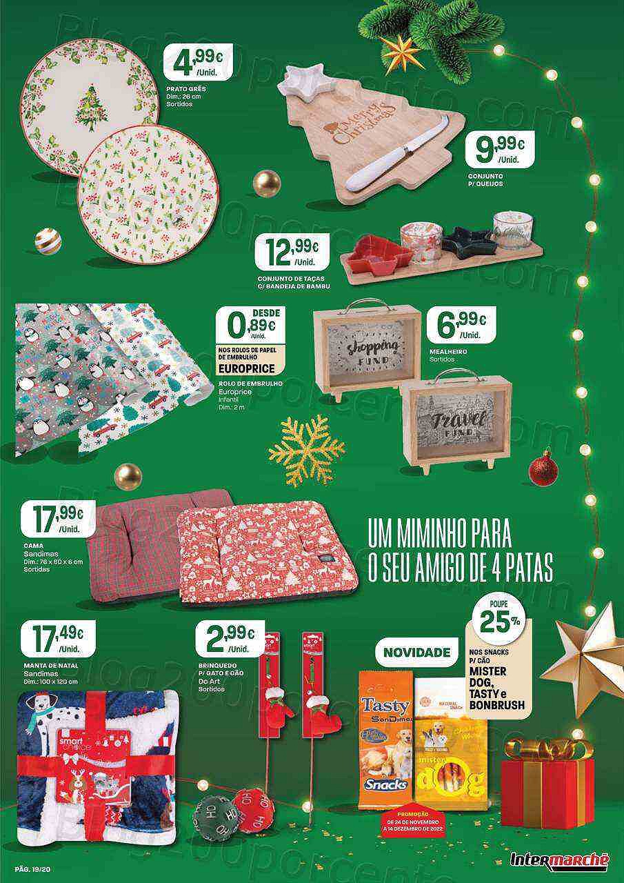 Antevisão Folheto INTERMARCHÉ Presentes Natal Promoções de 24 novembro a 14 dezembro