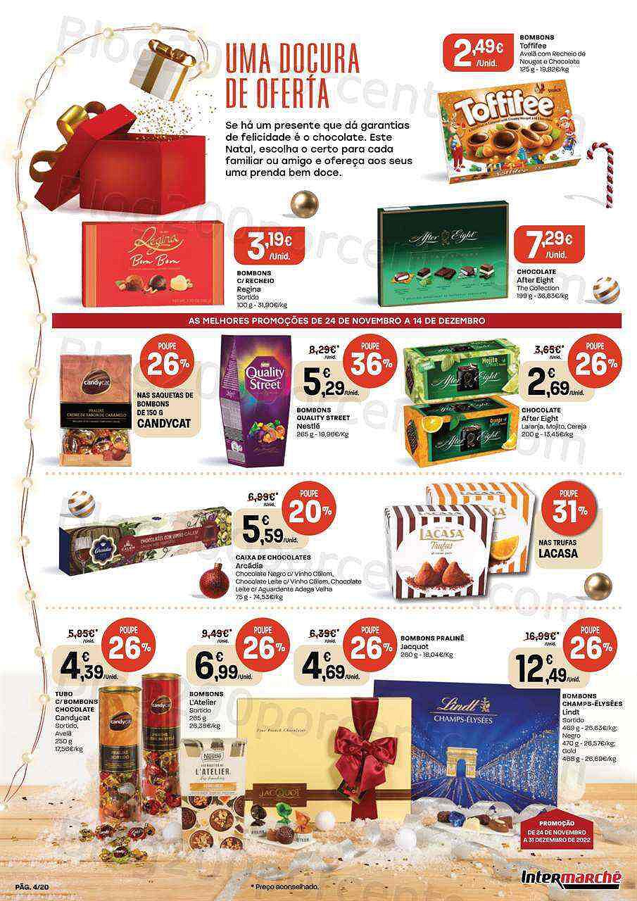 Antevisão Folheto INTERMARCHÉ Presentes Natal Promoções de 24 novembro a 14 dezembro