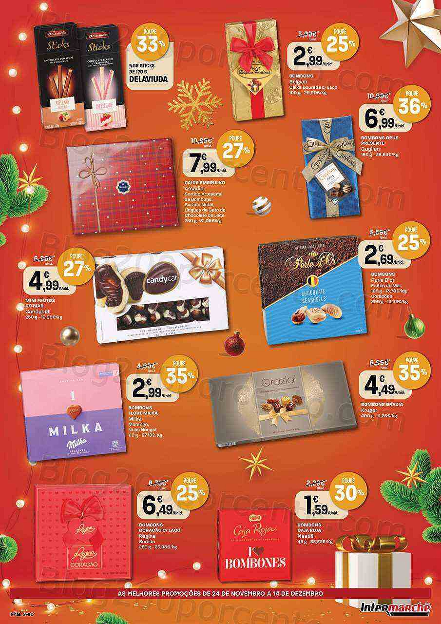Antevisão Folheto INTERMARCHÉ Presentes Natal Promoções de 24 novembro a 14 dezembro