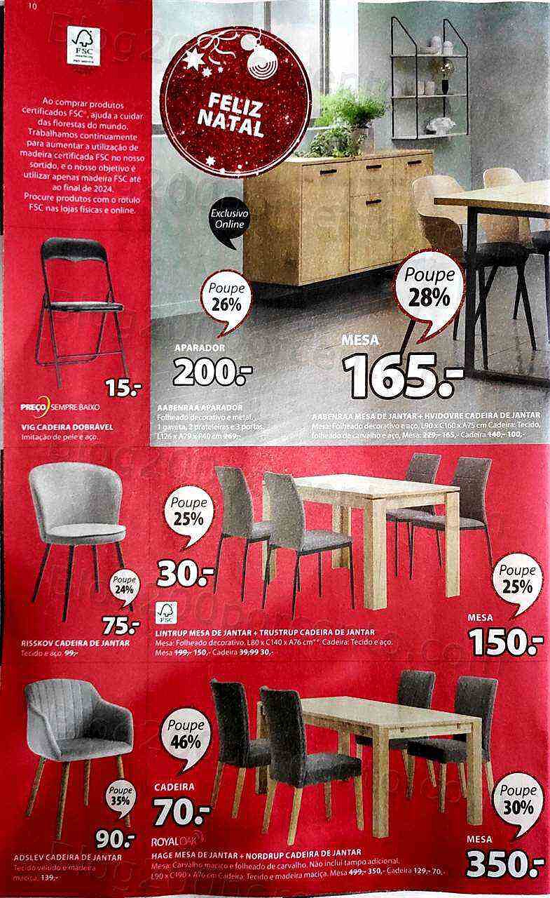 Antevisão Folheto JYSK Ofertas de Natal Promoções de 28 novembro a 4 dezembro