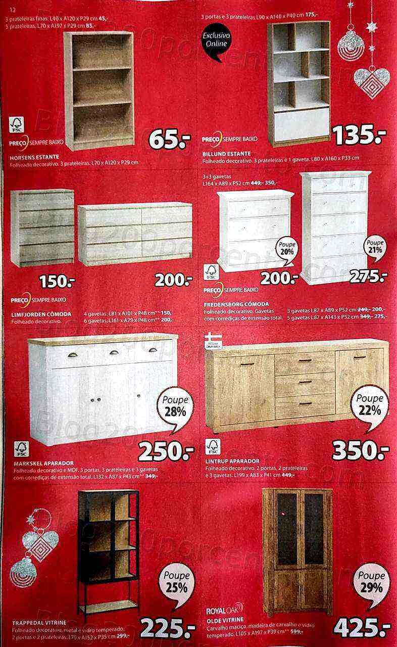 Antevisão Folheto JYSK Ofertas de Natal Promoções de 28 novembro a 4 dezembro