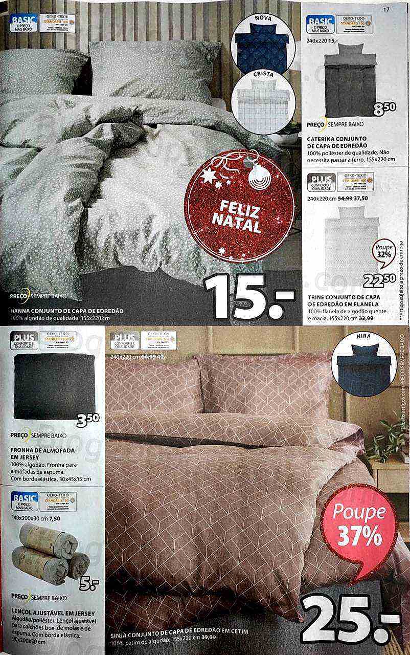 Antevisão Folheto JYSK Ofertas de Natal Promoções de 28 novembro a 4 dezembro