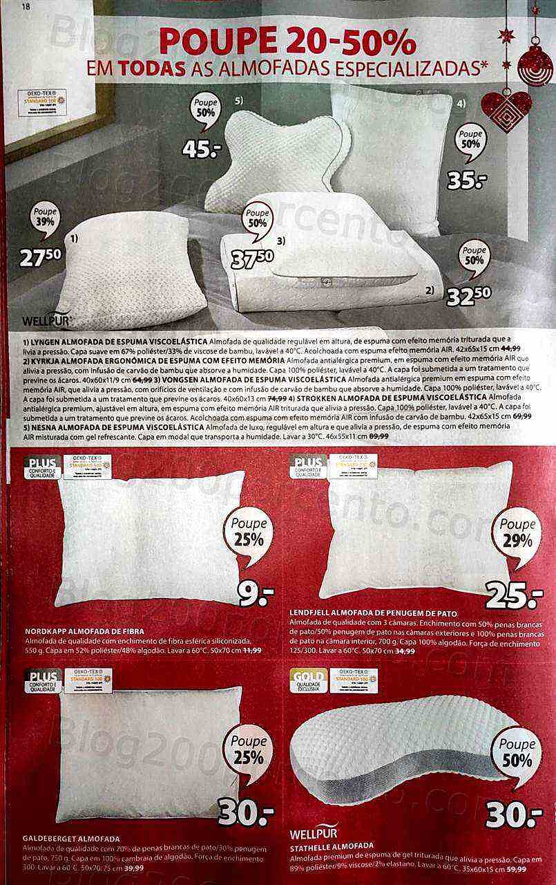 Antevisão Folheto JYSK Ofertas de Natal Promoções de 28 novembro a 4 dezembro