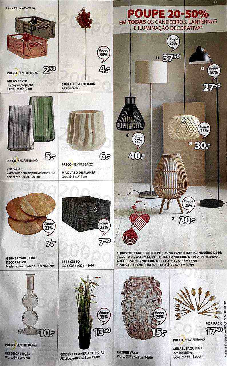 Antevisão Folheto JYSK Ofertas de Natal Promoções de 28 novembro a 4 dezembro