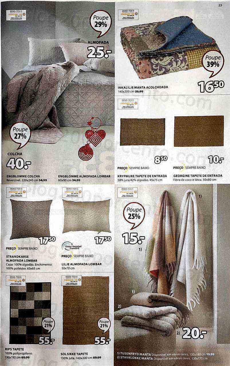 Antevisão Folheto JYSK Ofertas de Natal Promoções de 28 novembro a 4 dezembro